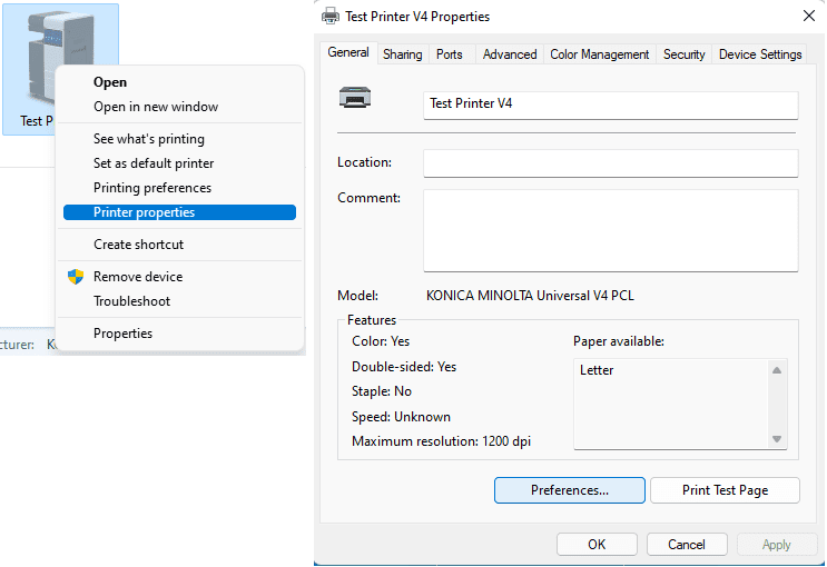 Installing the Konica Minolta Universal Print Driver on Windows T O